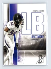 Adisa Isaac Baltimore Ravens 2024 Topps Signature Class #72 Rookie