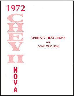 1972 72 NOVA/CHEVY II WIRING DIAGRAM MANUAL | eBay