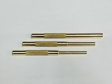 SOLID BRASS DRIFT PIN PUNCH SET OF 3  *MADE IN USA*  1/4", 5/16, 3/8" X 5-1/4" 