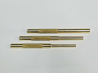 #ad #ad SOLID BRASS DRIFT PIN PUNCH SET OF 3 *MADE IN USA* 1 4quot; 5 16 3 8quot; X 5 1 4quot; $27.89