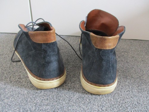 River Island - Navy Blue Suede, Lace up Trainers/Boots - Size UK11 - Picture 3 of 8
