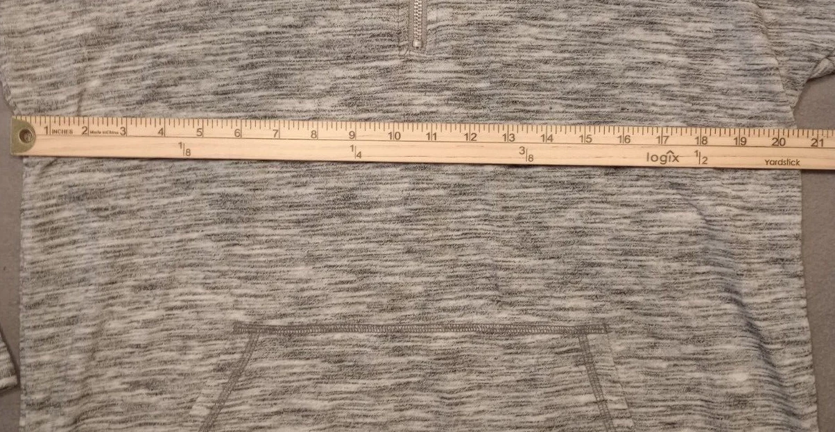 UNDERCOVER Felpa Victoria’s Secret rosa grande con cappuccio grigia manica lunga maglione zip 1 4