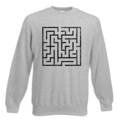 Maze III Sweatshirt Pullover Labyrinth Mystic Hypnosis Hypnotize Spiral Circle