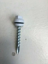 WHITE ZXL 250 pcs #10x1-1/2in Metal to wood Roofing siding Screws  Zinc head 