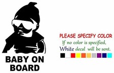 Baby on Board Adhesive Vinyl Decal Sticker Car Truck Window Bumper Laptop 12"
