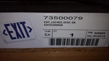 Red LED Exit Light Sign, New in box