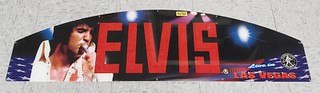 ELVIS PRESLEY LIVE IN LAS VEGAS Coin Pusher Arcade Game PLEXIGLASS MARQUEE #9082