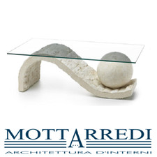 TAVOLINO CON BASE IN PIETRA