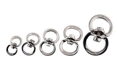 Doppelwirbel Stahl vernickelt HS-Sprenger Dreh-Wirbel Swivel 10 14 16 20 25 mm