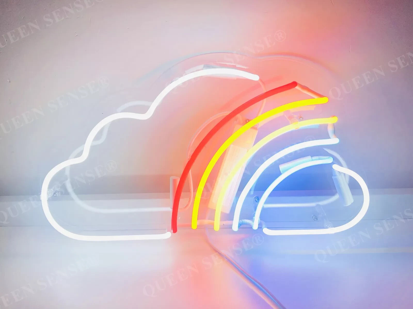 Rainbow Cloud Acrylic 14