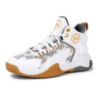 Children Basketball Shoes Boys Girls Breathable Non-Slip Lace Up Sneakers Boots