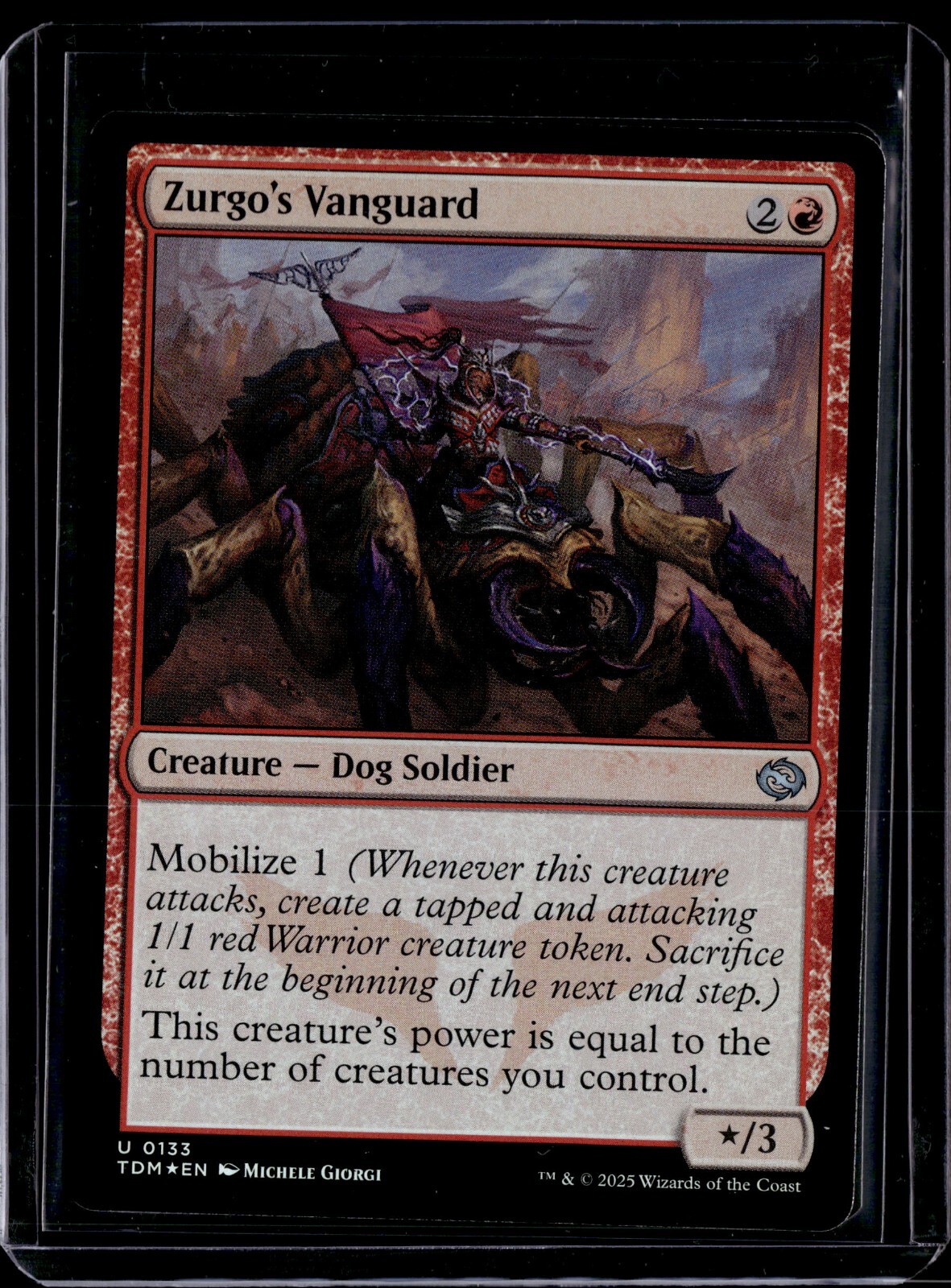Zurgo's Vanguard - 133 - Foil - TDM - NM - MTG Magic the Gathering