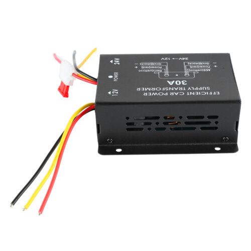 .30A Audio Navigation Voltage Inverter DC 24V-DC 12V Power Supply Regulator - Afbeelding 1 van 12
