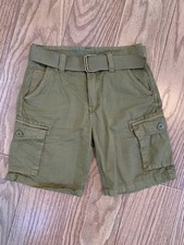 Boys Ring Of Fire Twill Cargo Shorts Size 8 Khaki Color