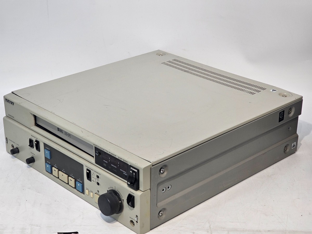 SONY NTSC SVP-9000 U-MATIC VIDEOCASSETTE PLAYER SVHS SUPER VHS | eBay