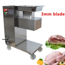 QE Commercial Meat Slicer with 3mm Blade Stainless Steel Cutting Tool 500kg/h