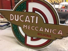 Ducati Wings Embossed Sign Ec0007 Parts Accessories