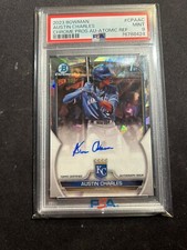 2023 Bowman 1st Austin Charles Atomic Refractor Auto /100 PSA 9 #CPAAC RC Royals