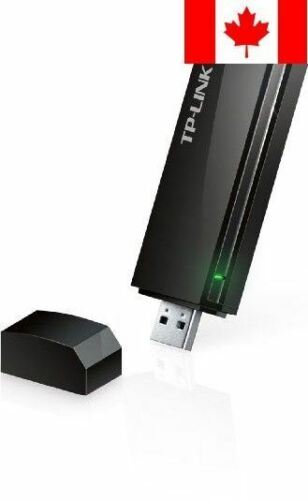 TP-Link Archer T4U AC1200 Wireless Dual Band USB Adapter, 2.4GHz 300Mbps/5Ghz... - Picture 1 of 6