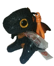 Ty Beanie Boos Key Clip - MERLIN Dragon (Exclusive) 3" MWMTs Stuffed Animal Toy