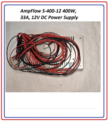 AmpFlow S-400-12 400W, 33A, 12V DC Power Supply pre wired | eBay