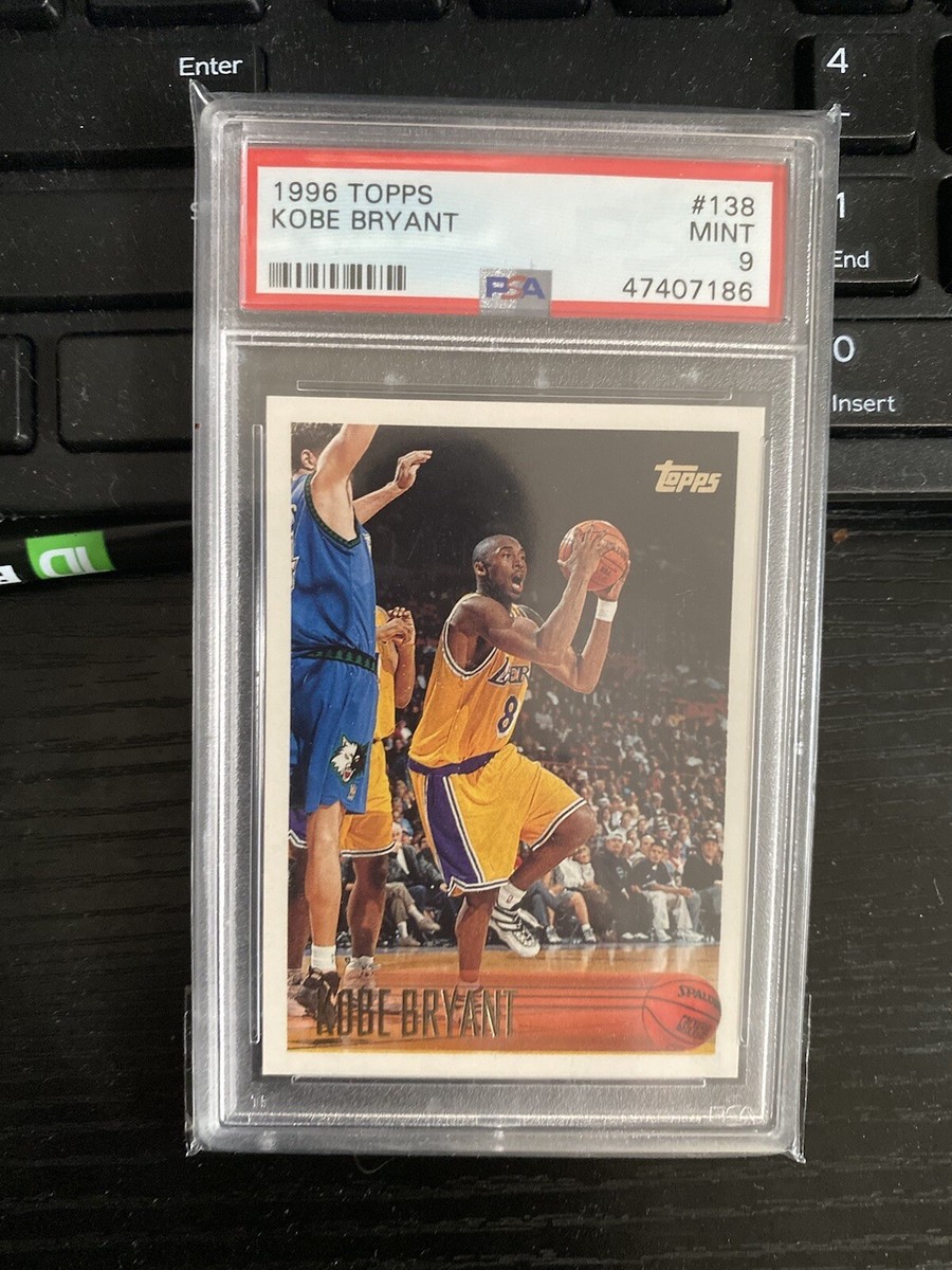 1996 Topps Kobe Bryant Rookie Card #138 PSA 9 Los Angeles