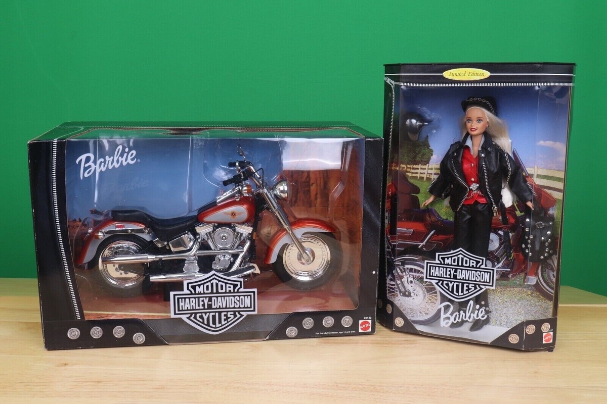Harley Davidson Doll ハーレー Barbie Harley Davidson Fatboy Motorcycle 1999 Mattel | eBay