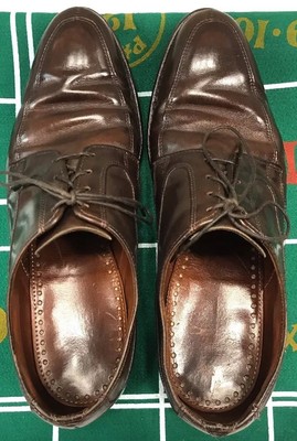 Allen Edmonds Montgomery Brown Leather Split Toe Blucher 