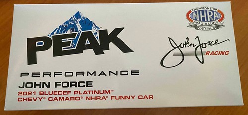 2021 John Force BlueDEF Chevy Camaro NHRA Funny Car 1:24 SCALE DIECAST - Picture 2 of 2
