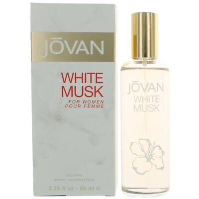 Coty Women's Cologne Spray Jovan White Sensual Musk and Amber Fragrance, 3.2 oz