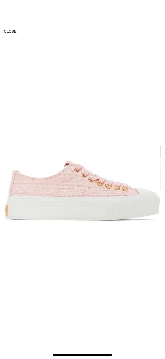 スニーカー Givenchy Sneakers & Slip-On Pink Givenchy City Slip-On Logo Sneaker in Pink/White sz 38 NWOB