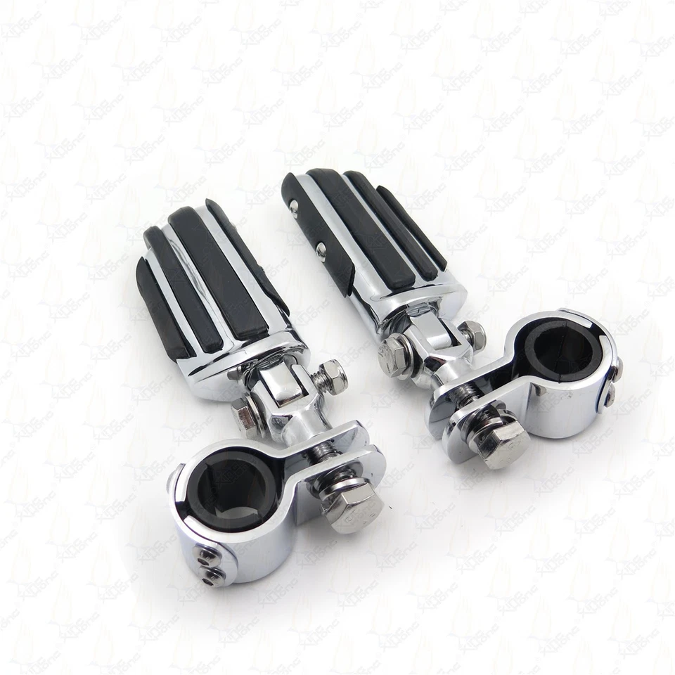 Clavijas de pie de carretera de 1-1/4" reposapiés soportes abrazaderas PARA YAMAHA V-STAR XVS1300 XVS650 Foto 2 de 4