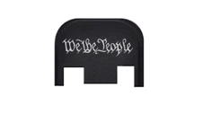 WE THE PEOPLE Engraved Slide Back Plate Aluminum Made USA for Glock G43