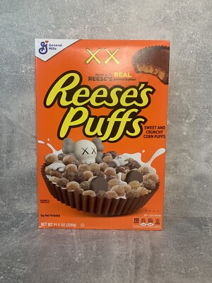 UK Verkäufer - KAWS X Reeses Puffs Müsli selten. SUPER SELTEN STEIGT IM WERT!!