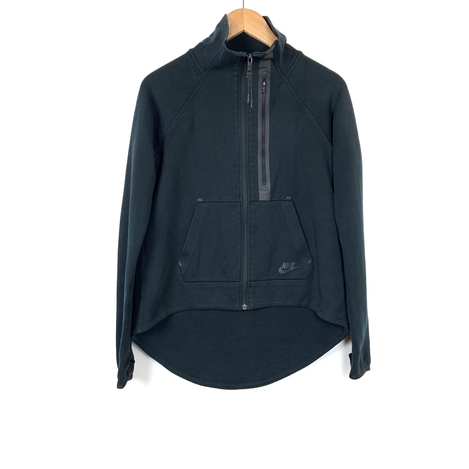 SACAI X NIKE Maglione Nike Tech donna pile moto mantello taglia media nero full zip 642688 011