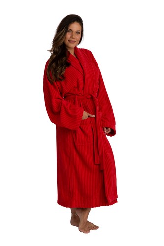 Luxury Bathrobe Men Women, Terry Cloth / Towelling Bath Robe 100% Combed Cotton - Picture 10 of 53