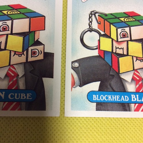 1987 Topps Garbage Pail Kids Series 7 Reuben Cube 277a Blockhead Blake 277b MINT - Picture 7 of 8