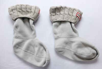タイツ・ソックス HUNTER UNISEX Original 6 Stitch Cable Tall Bootsocks Gray UA Hunter Original 6 Stitch Cable Knitted Cuff Tall Boot Socks