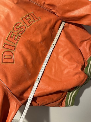 Diesel Lederjacke Leather Jacket Size M-L Retro Vintage - Picture 15 of 15