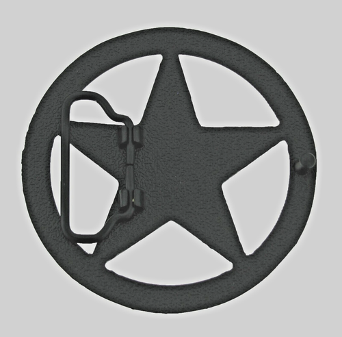 Lone Star Belt Buckle Black Metal Bling Style Western Cowboy Cowgirl Men Rodeo - Picture 5 of 7