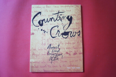 Counting Crows - August and everything after . Songbook Notenbuch. Piano Vocal G