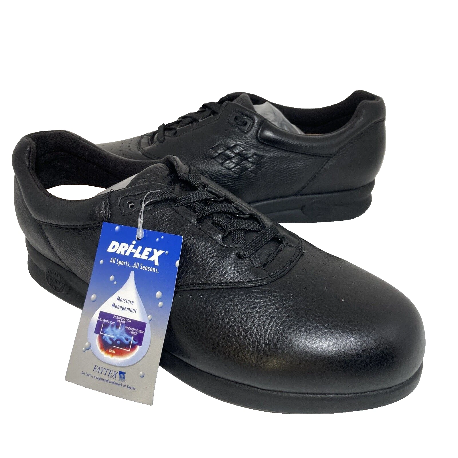 Baskets confort en cuir Soft Spots Marathon Supremes femme taille 13 M noir