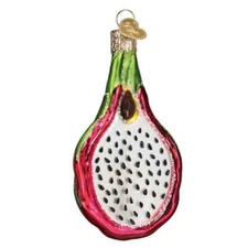 Old World Christmas DRAGON FRUIT (28135) Glass Ornament w/ OWC Box