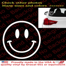 Smiley Face Emoji Vinyl Die Cut Decal Sticker - Vintage Retro Happy Smile FY149