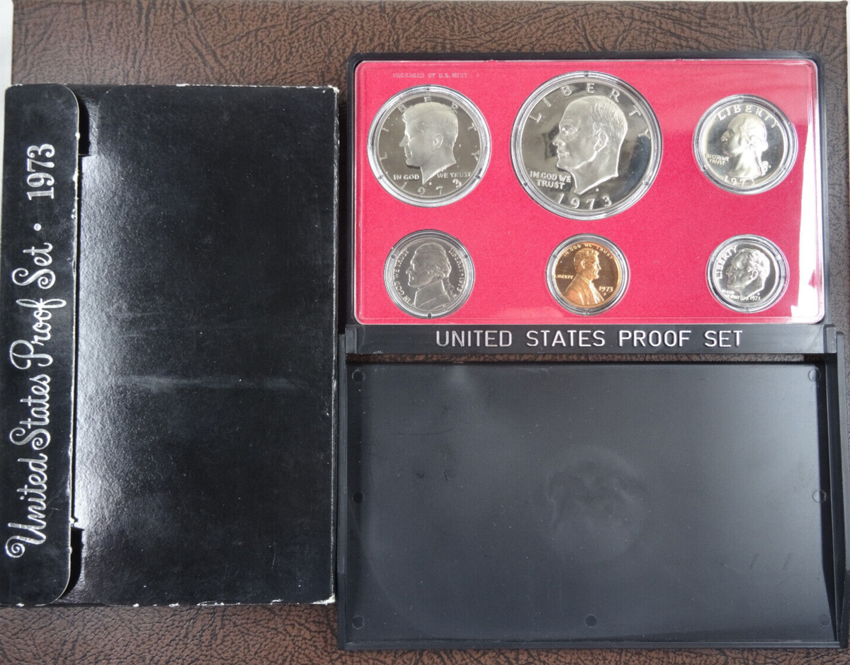 1973-S US Mint Proof Set 6 Coin Set OGP Original Government