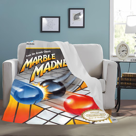 Style Retro Marble Madness Nintendo NES Cover Ultra-Soft Micro Fleece Blanket