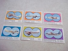 MOZAMBIQUE STAMPS Scott C39-44 AIRPLANES OG Never Hinged Set