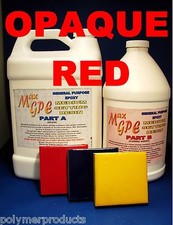 EPOXY RESIN RED 4 BOAT GEL COATING  FIBERGLASSING WATERPROOFING  ART RESIN USE