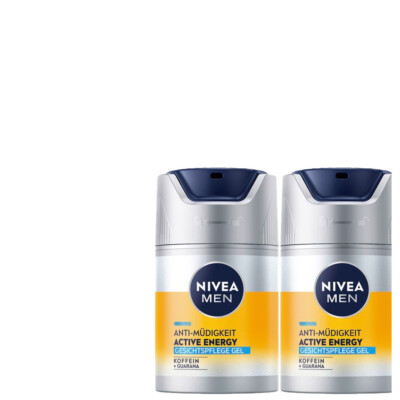 2x50ml NIVEA MEN Anit Müdigkeit Active Energy Wake-Up Effekt Gel