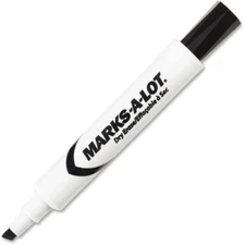 Marks-A-Lot Dry Erase Marker Set, Assorted Colors, Pack of 4 (24409) (5, Pack of
